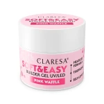 CLARESA żel budujący SOFT&EASY PINK WAFFLE 12 g, delikatny kremowy róż o subtelnym charakterze