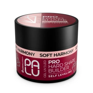 PALU Żel budujący PRO HARD SHAPE BUILDER GEL SOFT HARMONY 45g, delikatny brzoskwiniowy odcień beżu