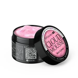  Excellent PRO Cloud Mousse ROSE FLOWER 15g, żel jak chmurka w kolorze różu z różowymi kwiatkami suszonymi 
