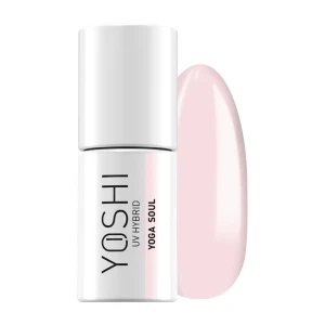 Yoshi Lakier Hybrydowy UV Hybrid Yoga Soul 6 ml – 307, deikatny pudrowy róż z satynowym wykończeniem ,lakier idealny do frencha