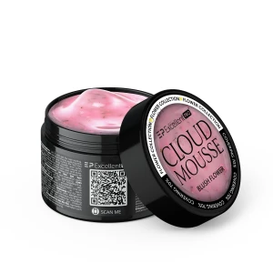 Excellent PRO Cloud Mousse BLUSH FLOWER 15g, jasno różowy żel jak chmurko z suszonymi kwiatkami w kolorze jasnego różu