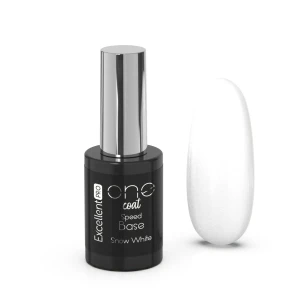 Excellent PRO One Coat Speed Base Snow White 11g, baza hybrydowa mleczno biała