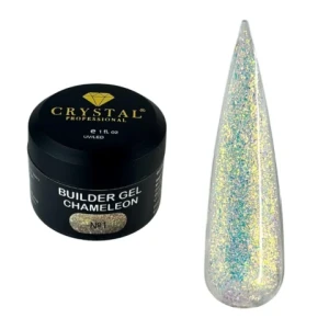 Crystal Professional Builder Gel Chameleon nr 1; żel budujący do modelowania, naprawy i przedłużania paznokci.