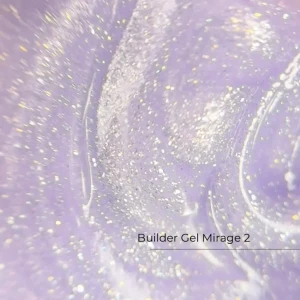 Builder Gel Mirage nr 2, twardy żel budujący z drobinami