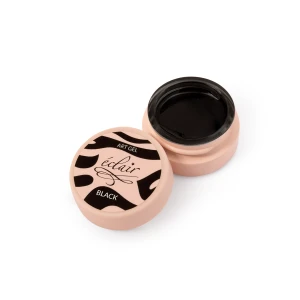Eclair art gel BLACK 5g - czarny żel do zdobień