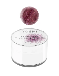 Yoshi Żel Twilight GEL UV LED Stargazer 15 ml;  żel budujący z efektem Flesh lekko samopoziomujący