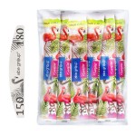 Aba Group BEZPIECZNY PAKIET Pilnik do paznokci PÓŁKSIĘŻYC 150/180 STANDARD - FLAMING, 100 sztuk 