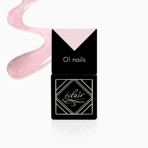 Eclair O! NAILS - lakier hybrydowy 7ml cielisty odcień z nutą różu i drobinkami